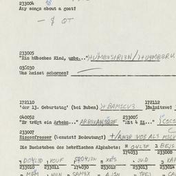 Western questionnaire, answ...