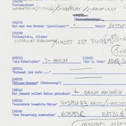 Western questionnaire, answ...