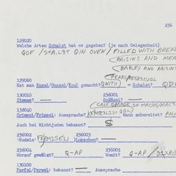 Western questionnaire, answ...