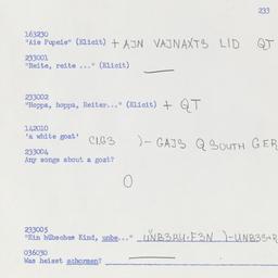 Western questionnaire, answ...