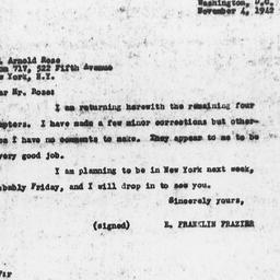 Letter from E. Franklin Fra...