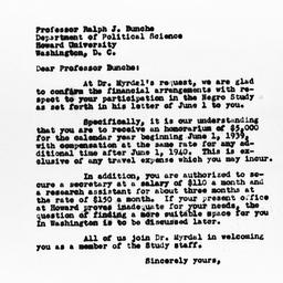Letter from Charles Dollard...