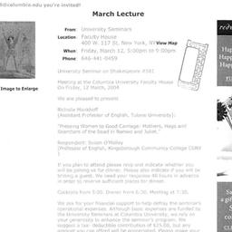 Announcements, 2004-03-12. ...