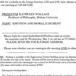 Announcements, 2002-05-07. ...