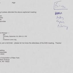 Board of Trustees - Sent to...