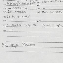Eastern questionnaire, answ...