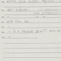 Eastern questionnaire, answ...