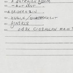 Eastern questionnaire, answ...