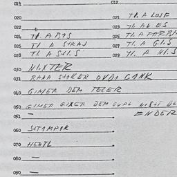 Eastern questionnaire, answ...
