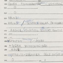 Eastern questionnaire, answ...