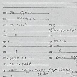 Eastern questionnaire, answ...