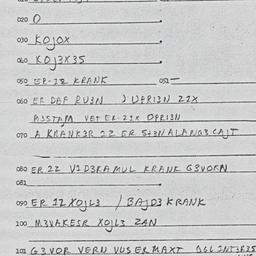 Eastern questionnaire, answ...