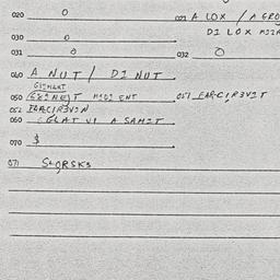 Eastern questionnaire, answ...