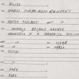 Eastern questionnaire, answ...