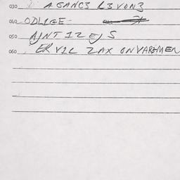 Eastern questionnaire, answ...