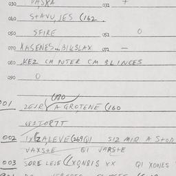 Eastern questionnaire, answ...
