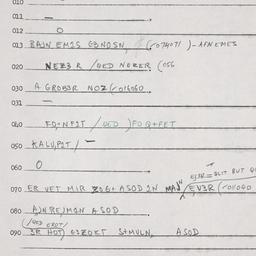 Eastern questionnaire, answ...