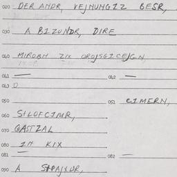 Eastern questionnaire, answ...