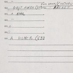 Eastern questionnaire, answ...