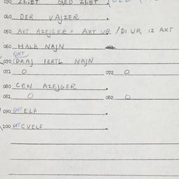 Eastern questionnaire, answ...