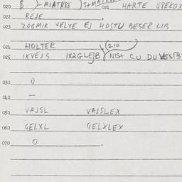 Eastern questionnaire, answ...