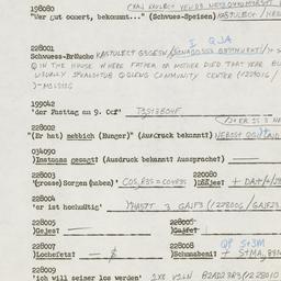 Western questionnaire, answ...