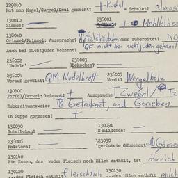 Western questionnaire, answ...