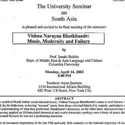 Announcements, 2003-04-14. ...