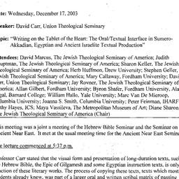 Minutes, 2003-12-17. The An...