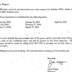 Correspondence, 2003-07-10....