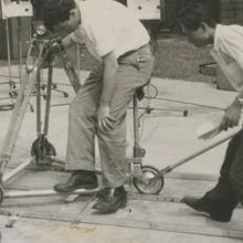 Korean film staff are worki...
