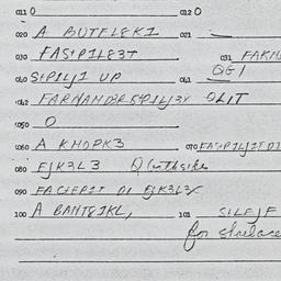 Eastern questionnaire, answ...