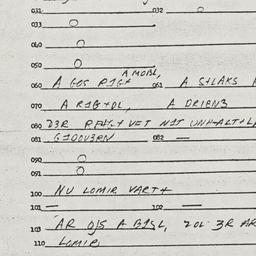 Eastern questionnaire, answ...