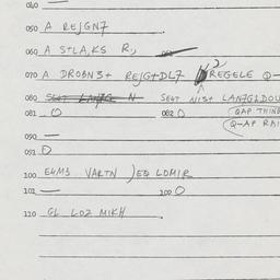 Eastern questionnaire, answ...