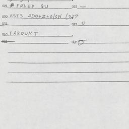 Eastern questionnaire, answ...