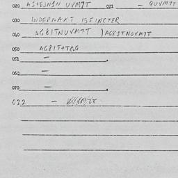 Eastern questionnaire, answ...