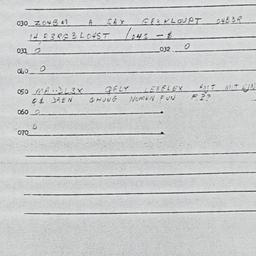 Eastern questionnaire, answ...