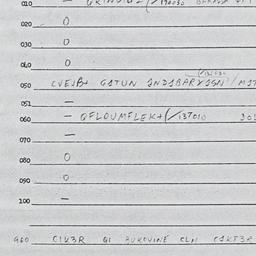Eastern questionnaire, answ...