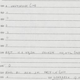 Eastern questionnaire, answ...