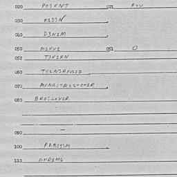 Eastern questionnaire, answ...