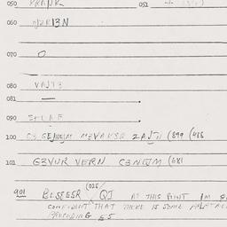 Eastern questionnaire, answ...