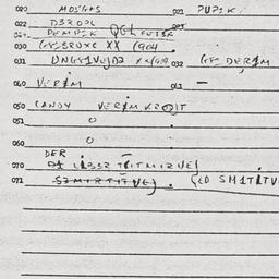 Eastern questionnaire, answ...