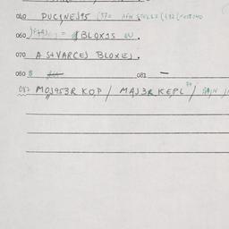 Eastern questionnaire, answ...