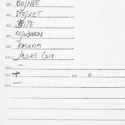 Eastern questionnaire, answ...
