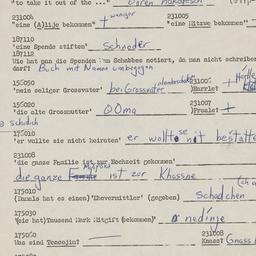 Western questionnaire, answ...