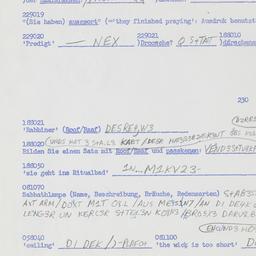 Western questionnaire, answ...