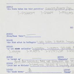 Western questionnaire, answ...