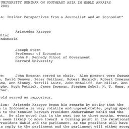 Minutes, 2001-03-01. Southe...