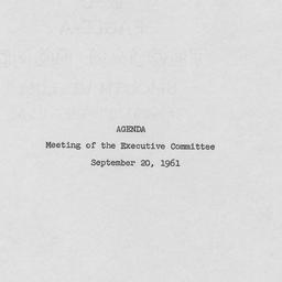 Executive Committee Meeting