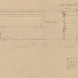 Radiator screen elevation, ...